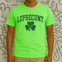 Funny St Patrick's Day Leprecunt T-Shirt thumb 3