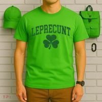 Funny St Patrick's Day Leprecunt T-Shirt thumb 6