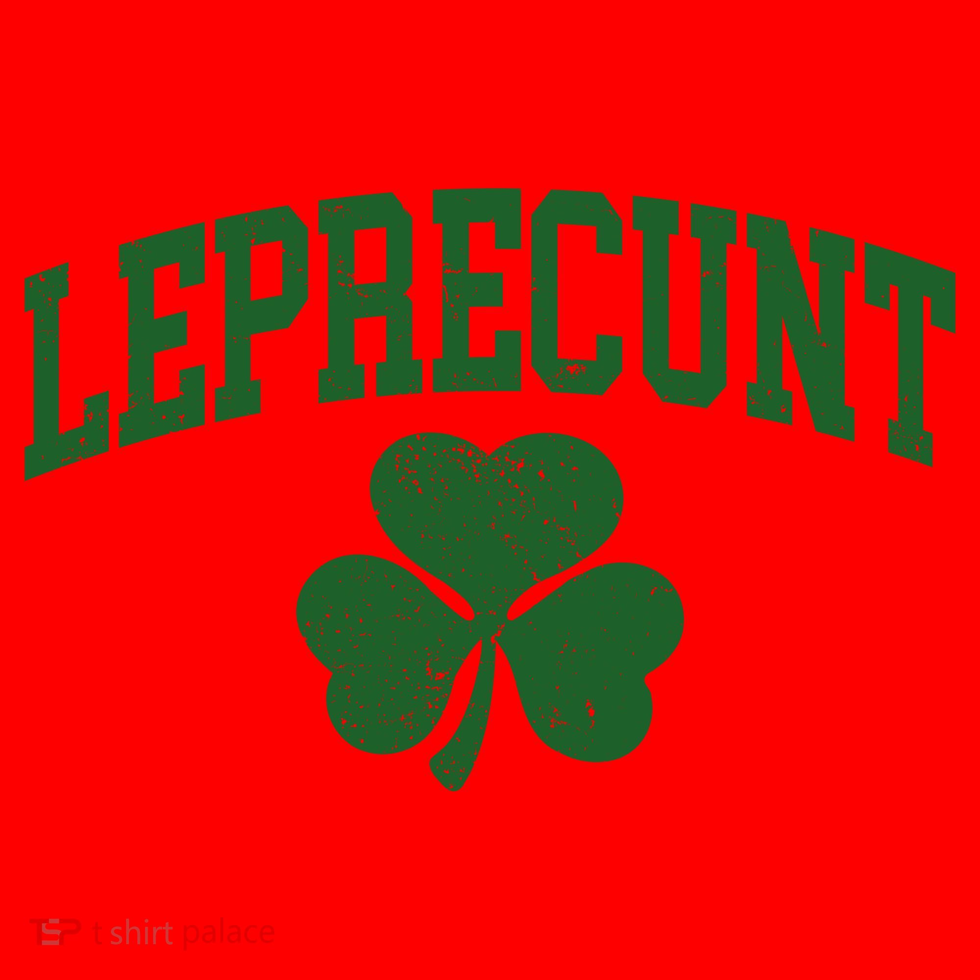 Funny St Patrick's Day Leprecunt Santa Hat