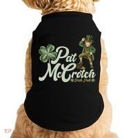 Funny St. Patrick's Day Pat McCrotch Irish Pub Leprechaun Doggie Tank thumb 0