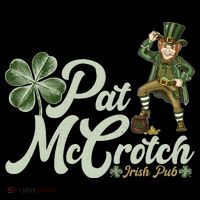 Funny St. Patrick's Day Pat McCrotch Irish Pub Leprechaun Women's Hoodie thumb 2