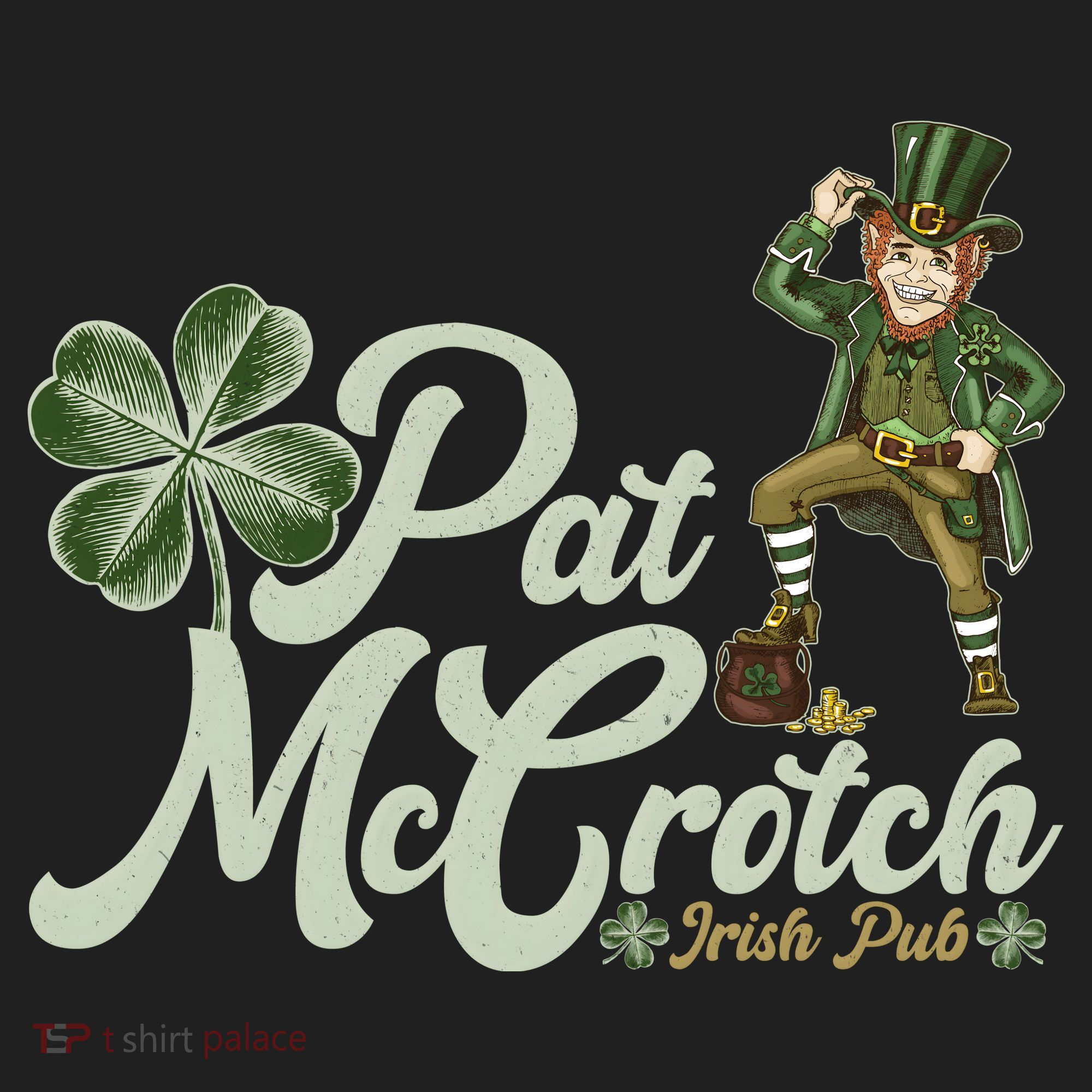 Funny St. Patrick's Day Pat McCrotch Irish Pub Leprechaun Tumbler