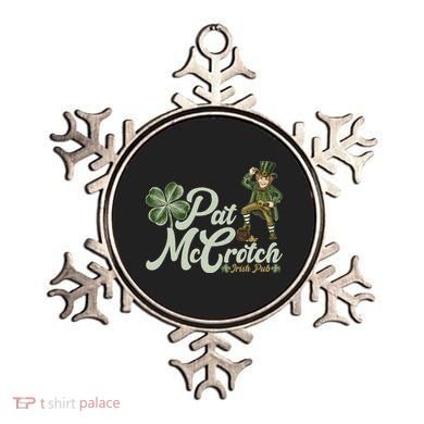 Funny St. Patrick's Day Pat McCrotch Irish Pub Leprechaun Ornament