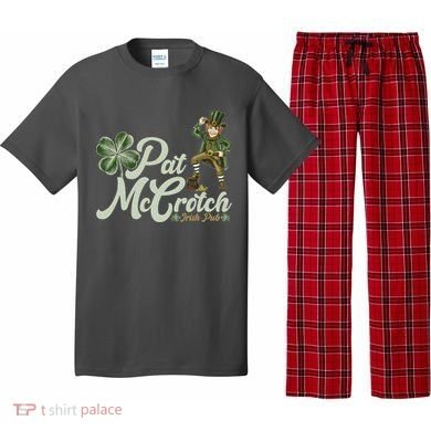 Funny St. Patrick's Day Pat McCrotch Irish Pub Leprechaun Pajama Set