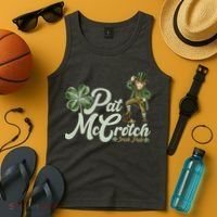 Funny St. Patrick's Day Pat McCrotch Irish Pub Leprechaun Tank Top thumb 4