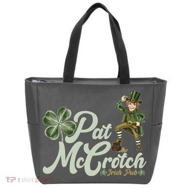 Funny St. Patrick's Day Pat McCrotch Irish Pub Leprechaun Tote Bag