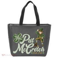 Funny St. Patrick's Day Pat McCrotch Irish Pub Leprechaun Tote Bag thumb 0