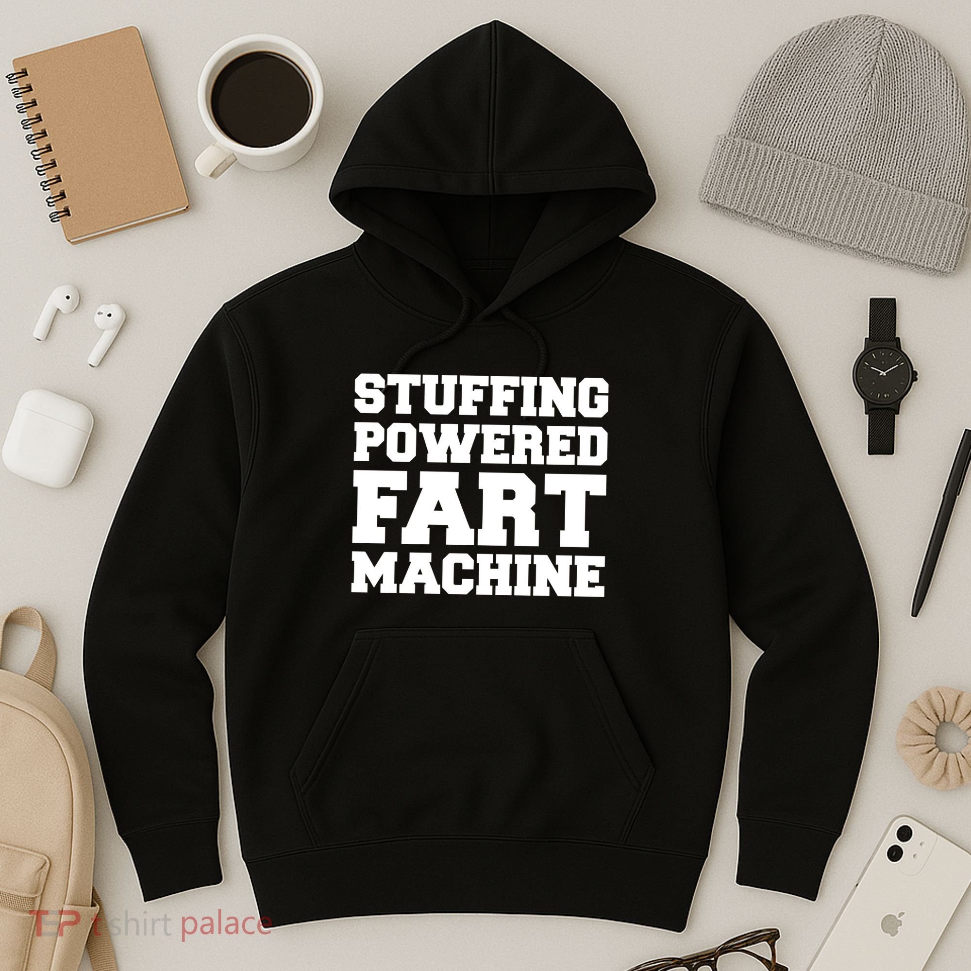 Fuckadvertisements Stuffing Powered Fart Machine Hoodie