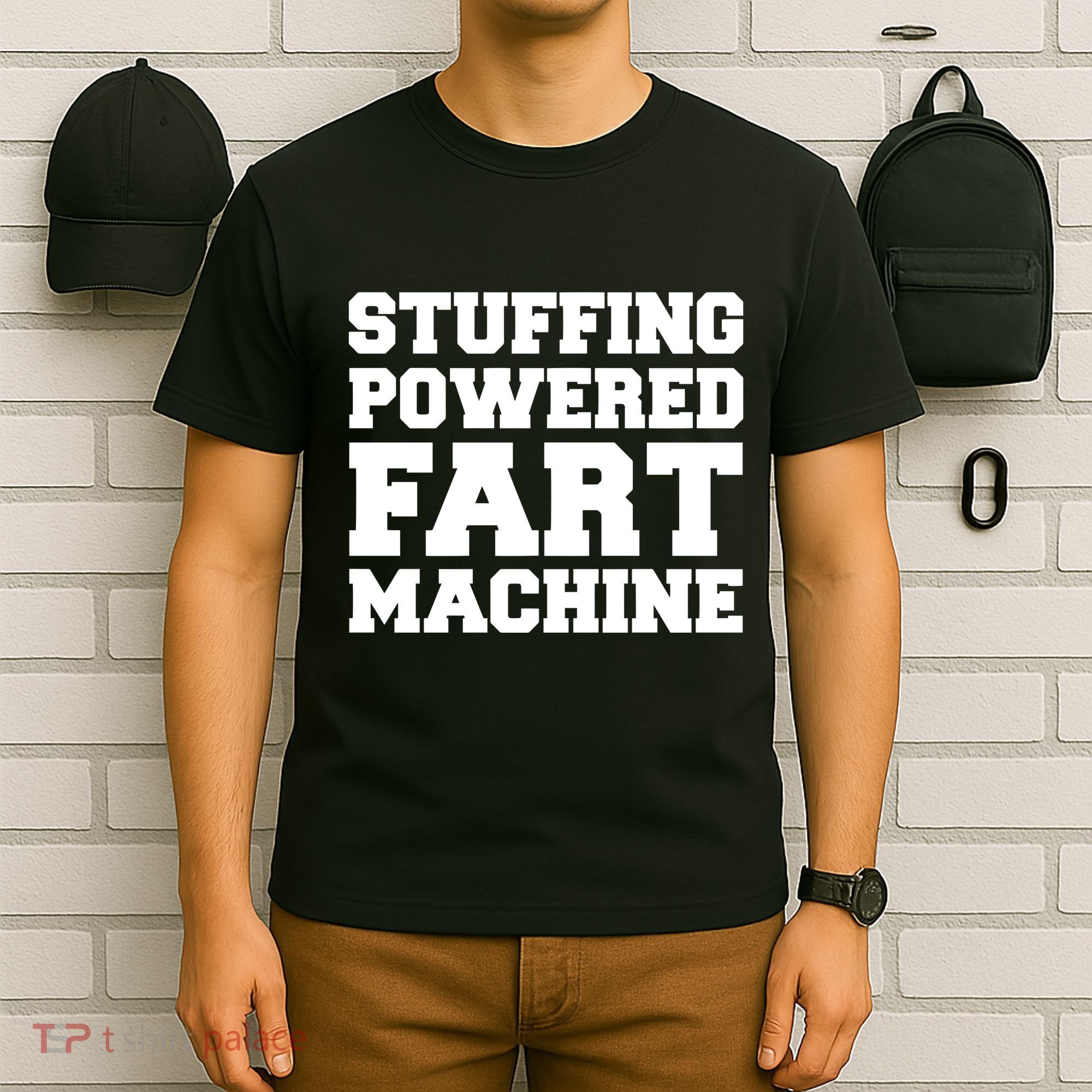 Fuckadvertisements Stuffing Powered Fart Machine T-Shirt
