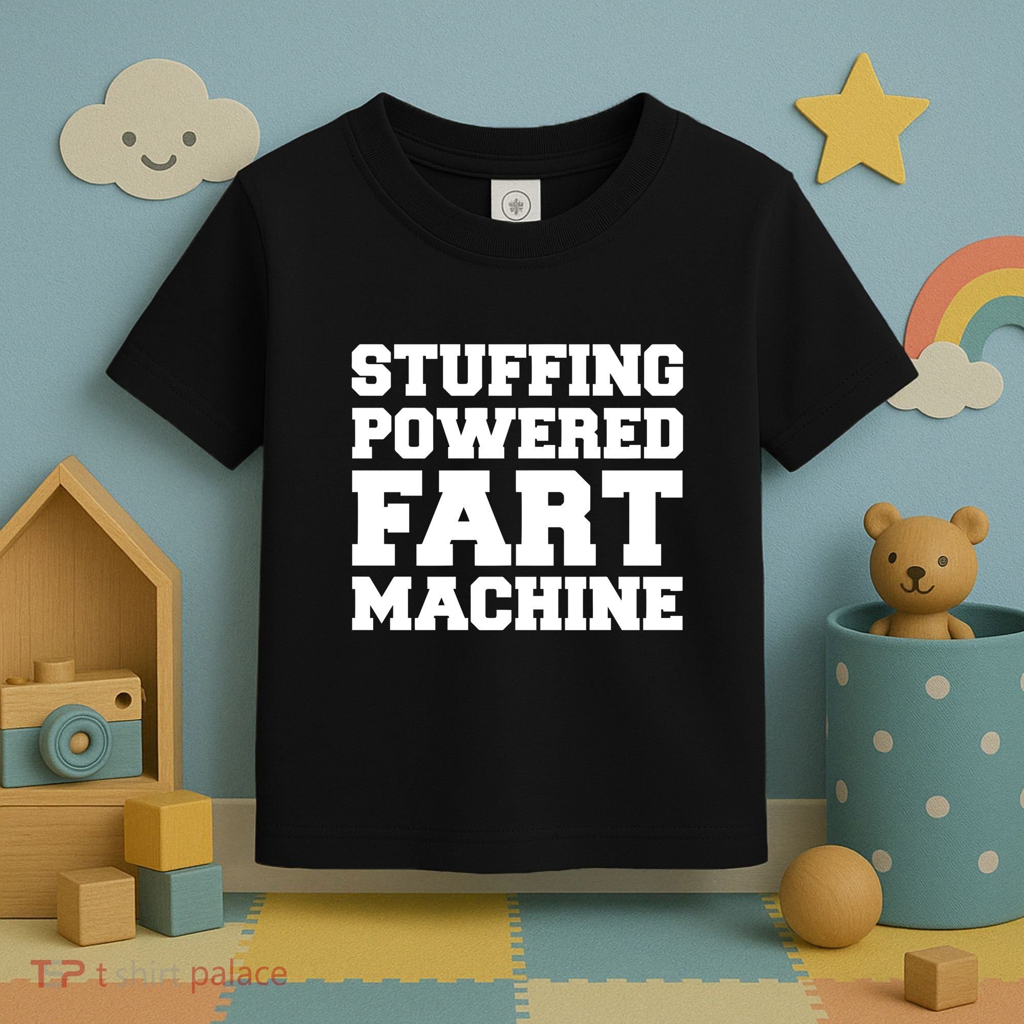 Fuckadvertisements Stuffing Powered Fart Machine Toddler T-Shirt