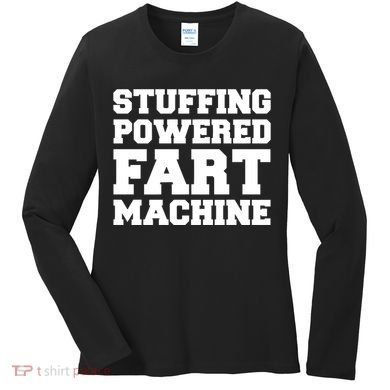 Fuckadvertisements Stuffing Powered Fart Machine Women's Long Sleeve Shirt