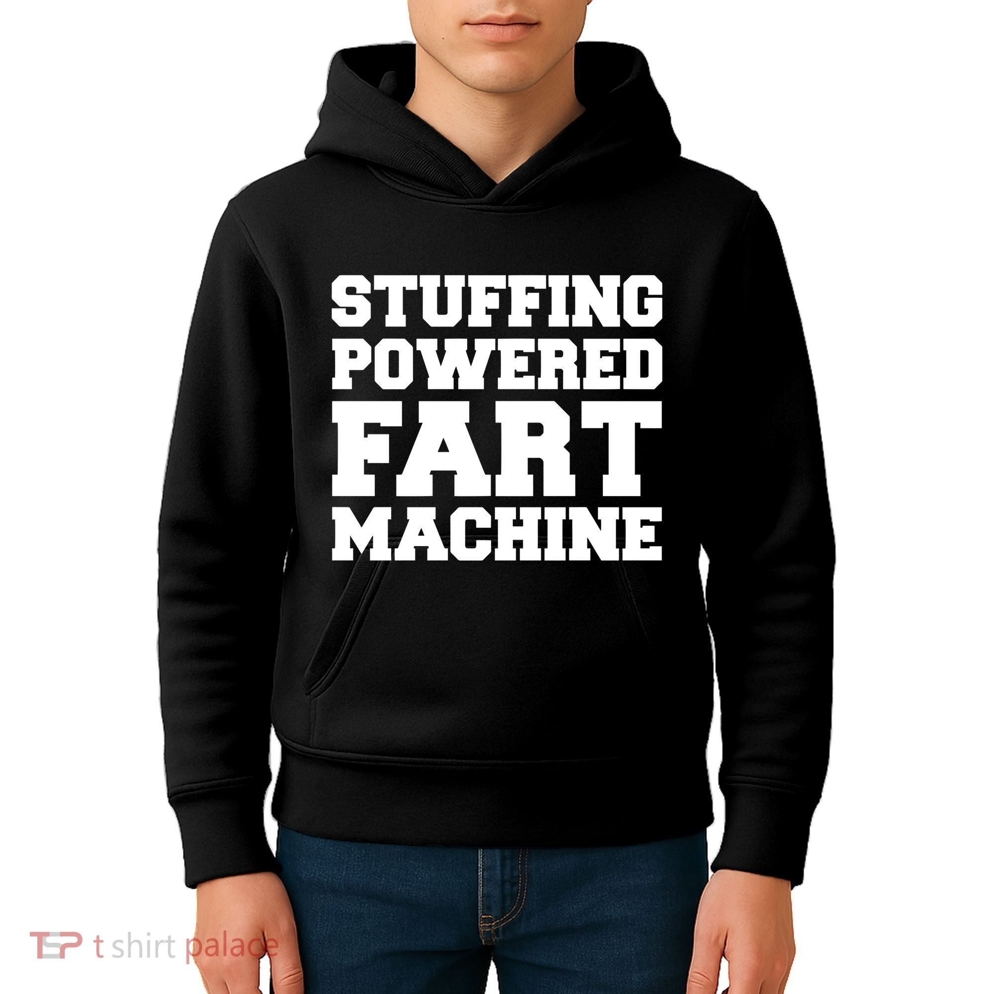 Fuckadvertisements Stuffing Powered Fart Machine Kids Hoodie