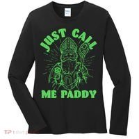 Funny Saint Patricks Day Just Call Me Paddy Women's Long Sleeve Shirt thumb 0