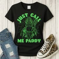 Funny Saint Patricks Day Just Call Me Paddy Women's T-Shirt thumb 3
