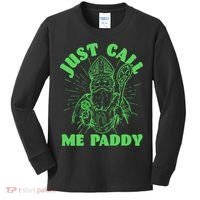 Funny Saint Patricks Day Just Call Me Paddy Kids Long Sleeve Shirt thumb 0