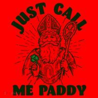 Funny Saint Patricks Day Just Call Me Paddy Santa Hat thumb 1