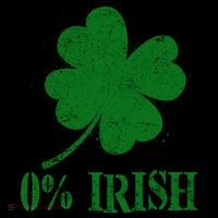 Funny St Patricks Day Zero Percent Irish Distressed Shamrock Clover Coffee Mug thumb 5