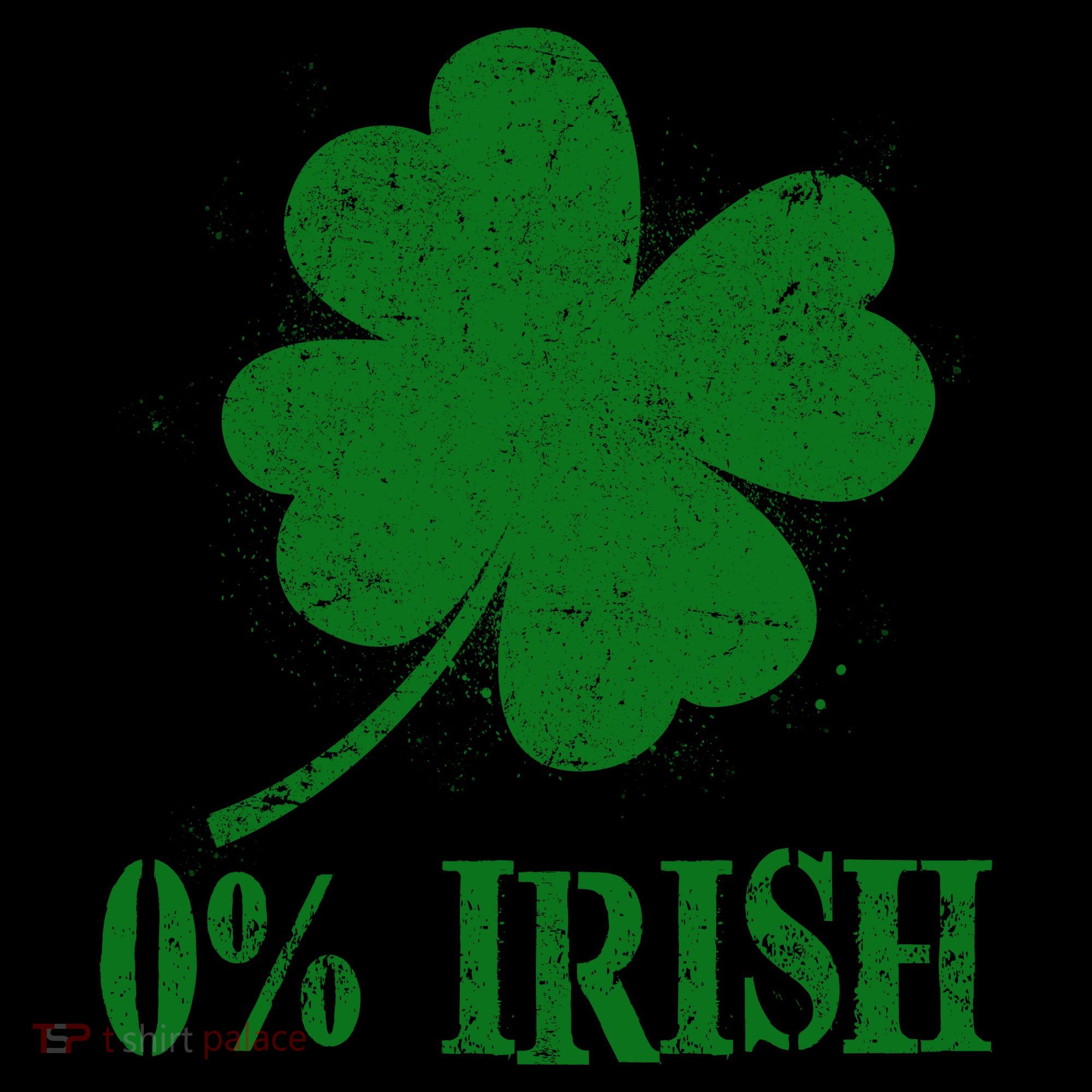 Funny St Patricks Day Zero Percent Irish Distressed Shamrock Clover Coffee Mug