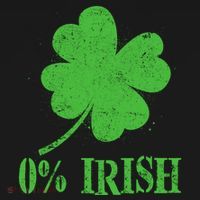 Funny St Patricks Day Zero Percent Irish Distressed Shamrock Clover Women's Hoodie thumb 2