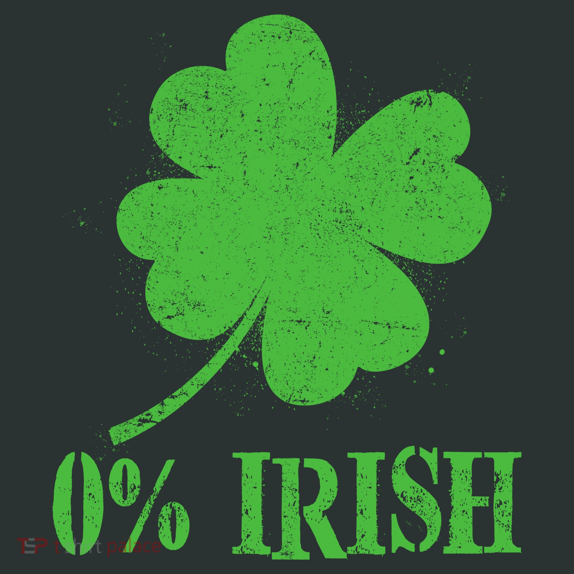 Funny St Patricks Day Zero Percent Irish Distressed Shamrock Clover Baby Bodysuit