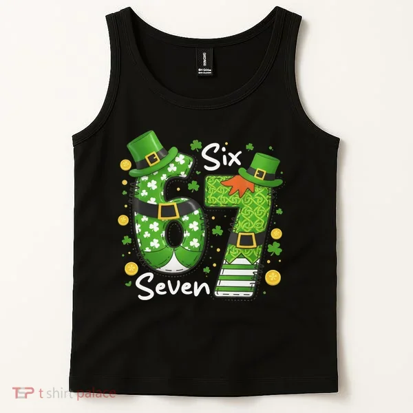 Funny St Patrick's Day 67 Meme Tank Top