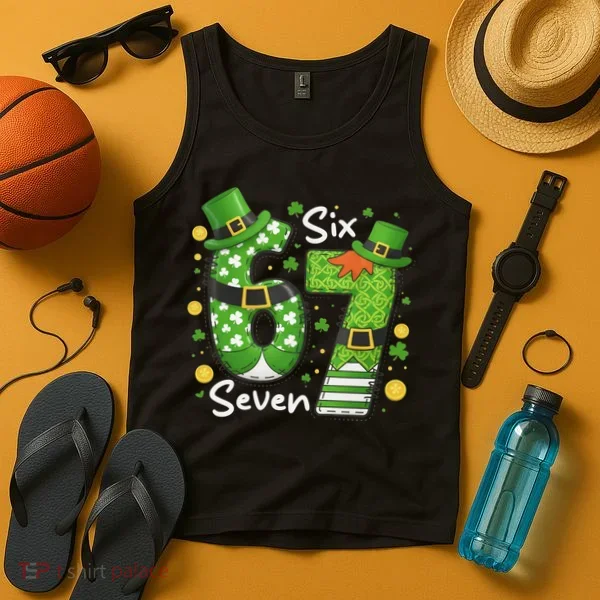 Funny St Patrick's Day 67 Meme Tank Top