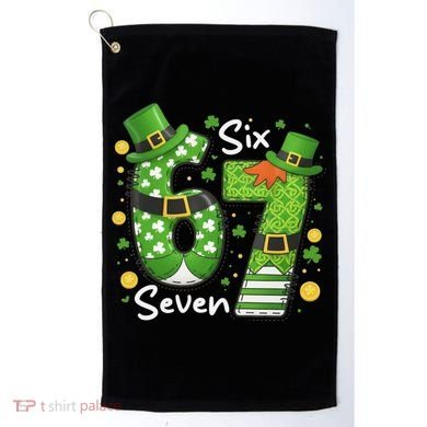 Funny St Patrick's Day 67 Meme Golf Towel