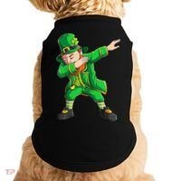 Funny St Patricks Day, Dabbing Leprechaun Irish Doggie Tank thumb 0