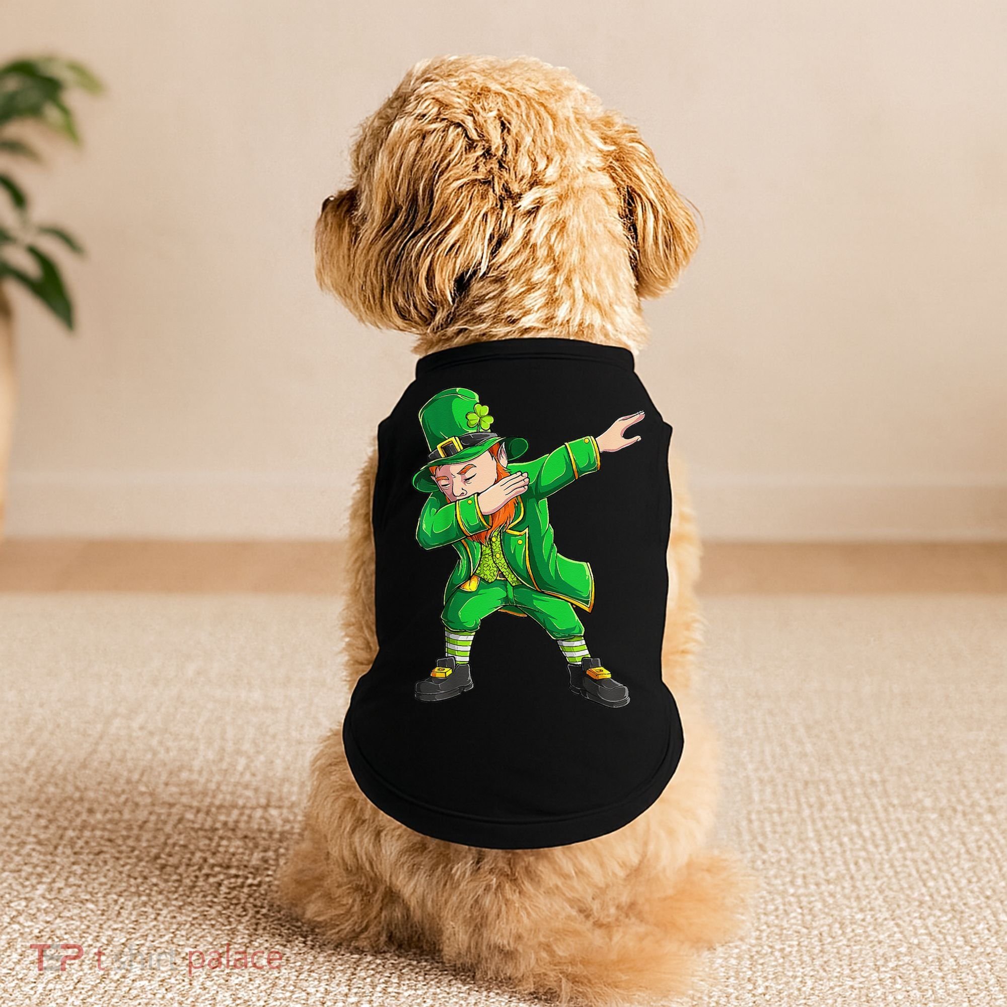 Funny St Patricks Day, Dabbing Leprechaun Irish Doggie Tank