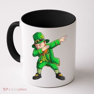 Funny St Patricks Day, Dabbing Leprechaun Irish Coffee Mug