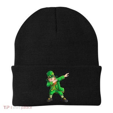 Funny St Patricks Day, Dabbing Leprechaun Irish Beanie