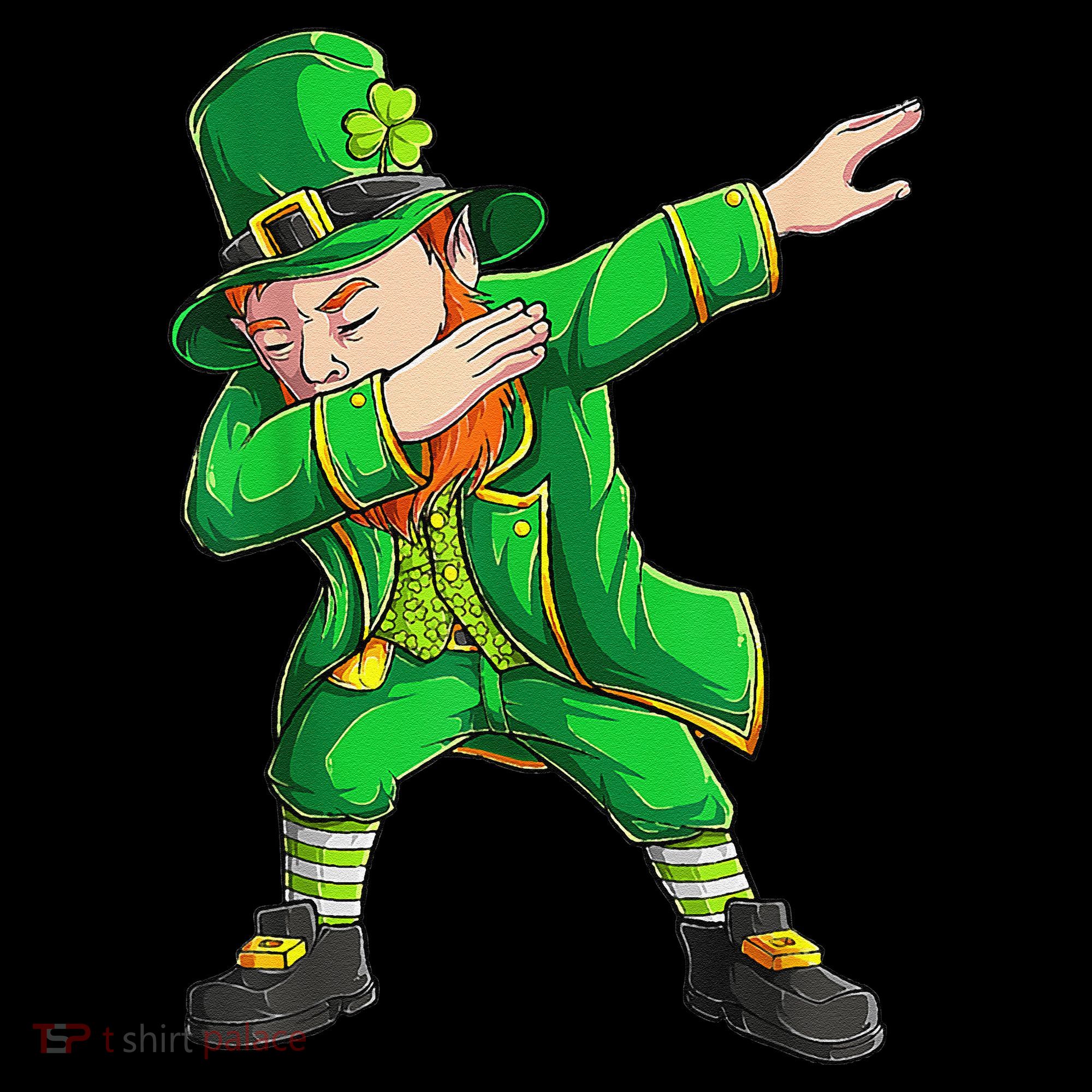 Funny St Patricks Day, Dabbing Leprechaun Irish Pajama Set