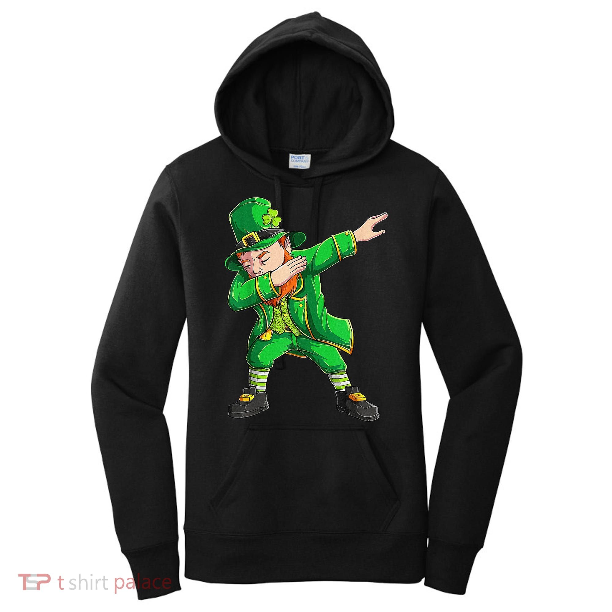 Funny St Patricks Day, Dabbing Leprechaun Irish Women's Hoodie