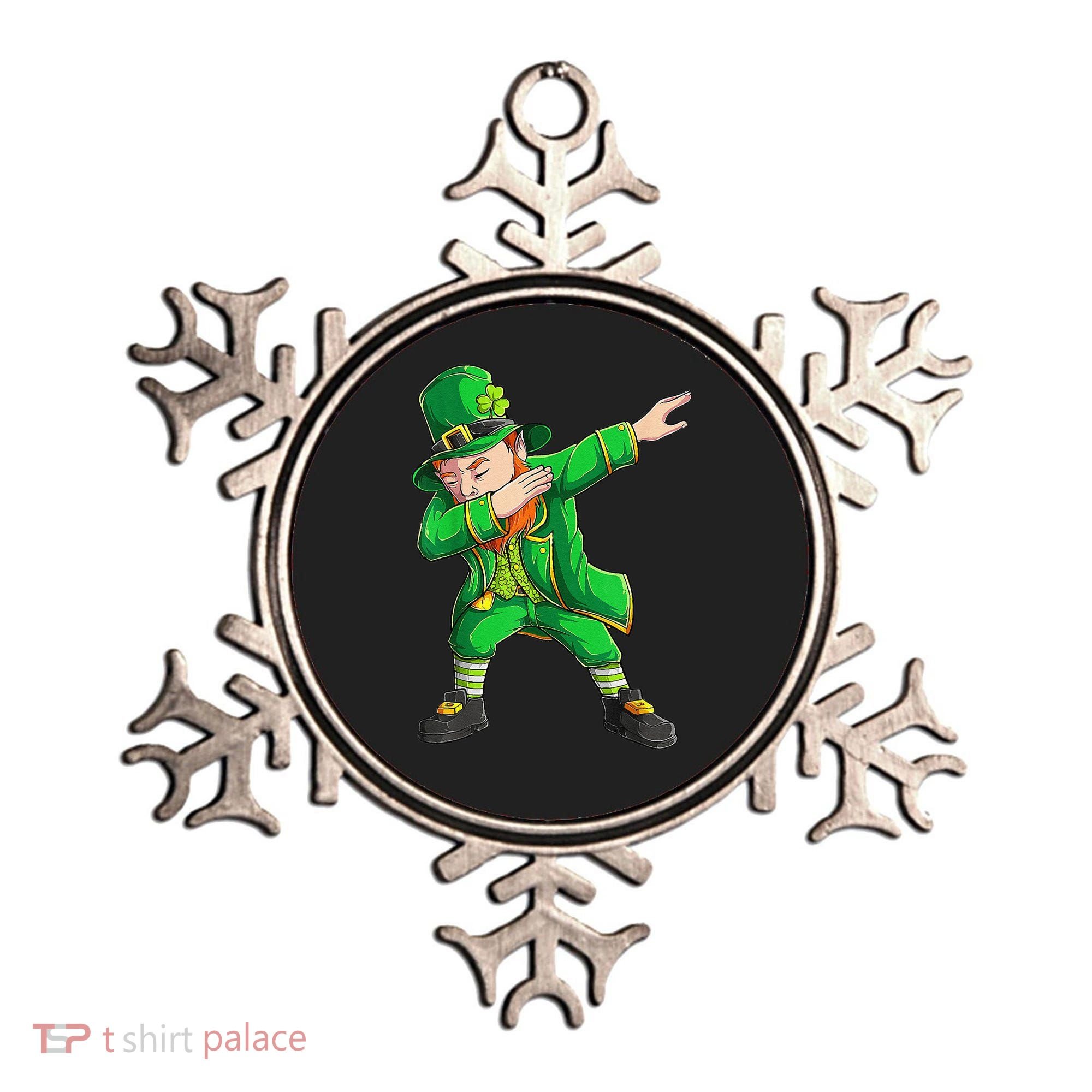 Funny St Patricks Day, Dabbing Leprechaun Irish Ornament