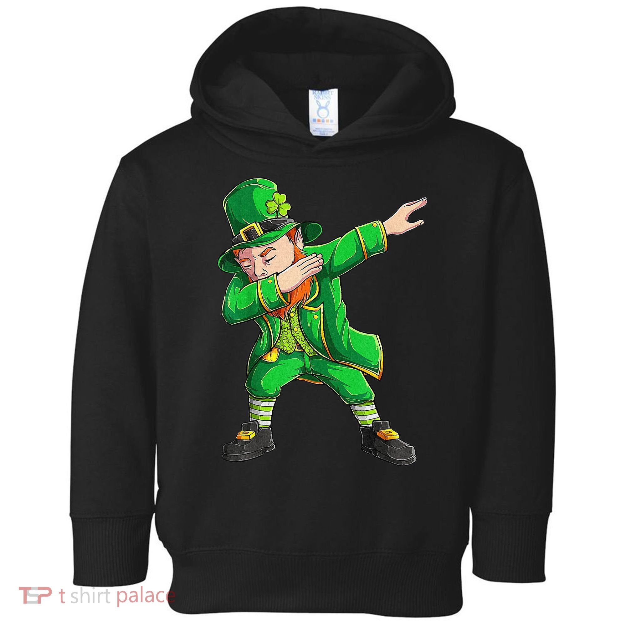 Funny St Patricks Day, Dabbing Leprechaun Irish Toddler Hoodie