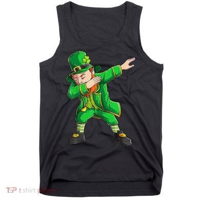 Funny St Patricks Day, Dabbing Leprechaun Irish Tank Top