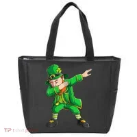 Funny St Patricks Day, Dabbing Leprechaun Irish Tote Bag thumb 0