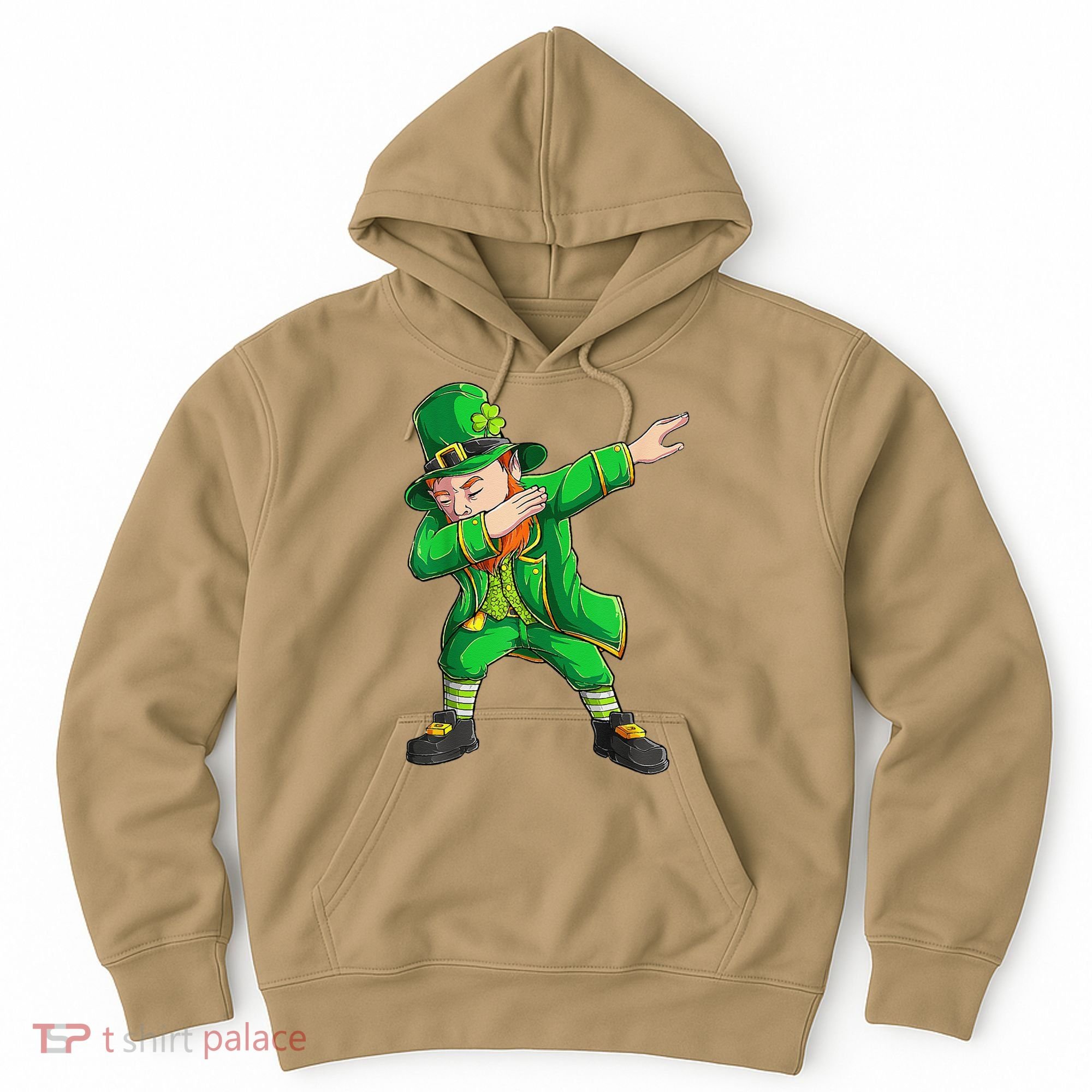 Funny St Patricks Day, Dabbing Leprechaun Irish Hoodie