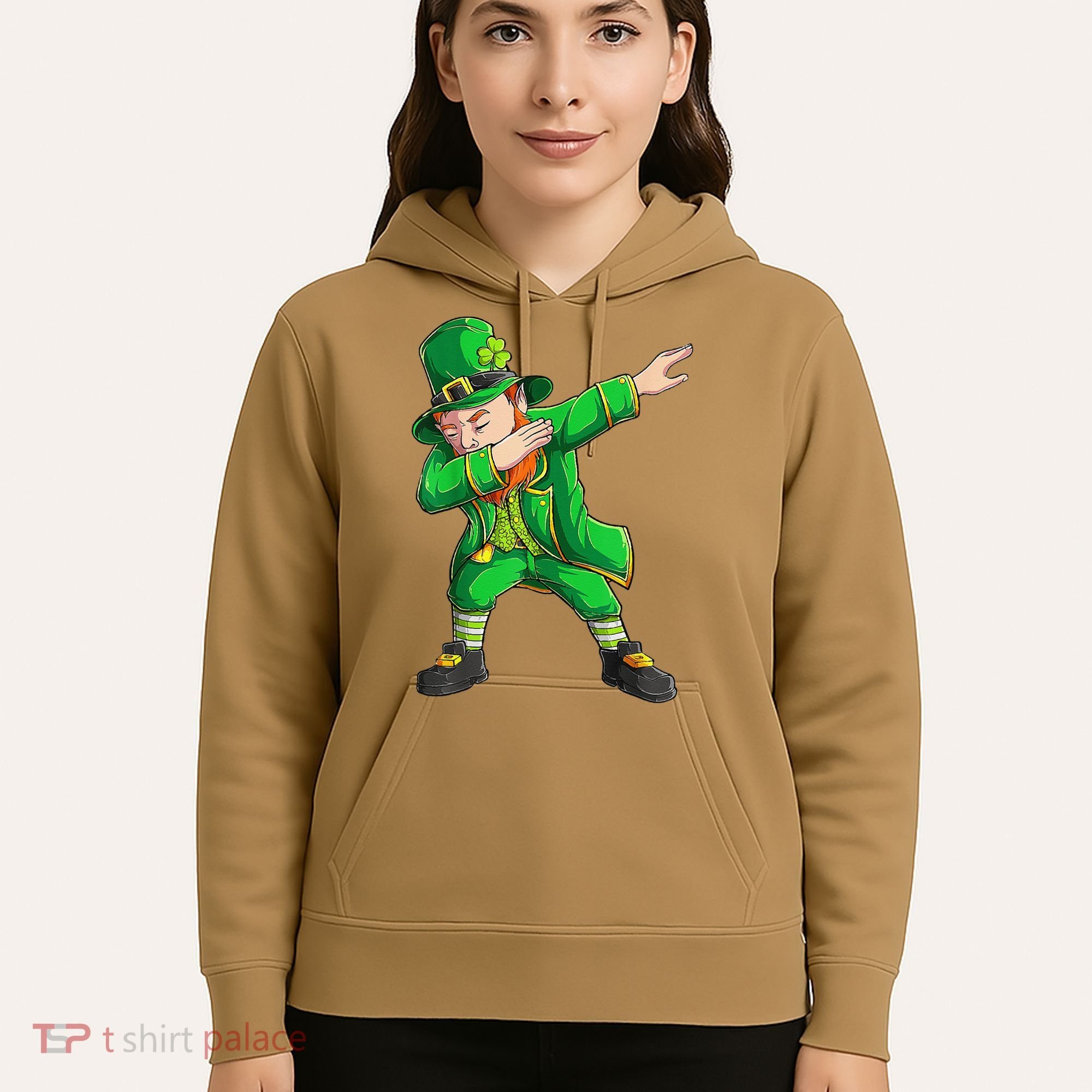 Funny St Patricks Day, Dabbing Leprechaun Irish Hoodie