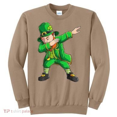 Funny St Patricks Day, Dabbing Leprechaun Irish Sweatshirt