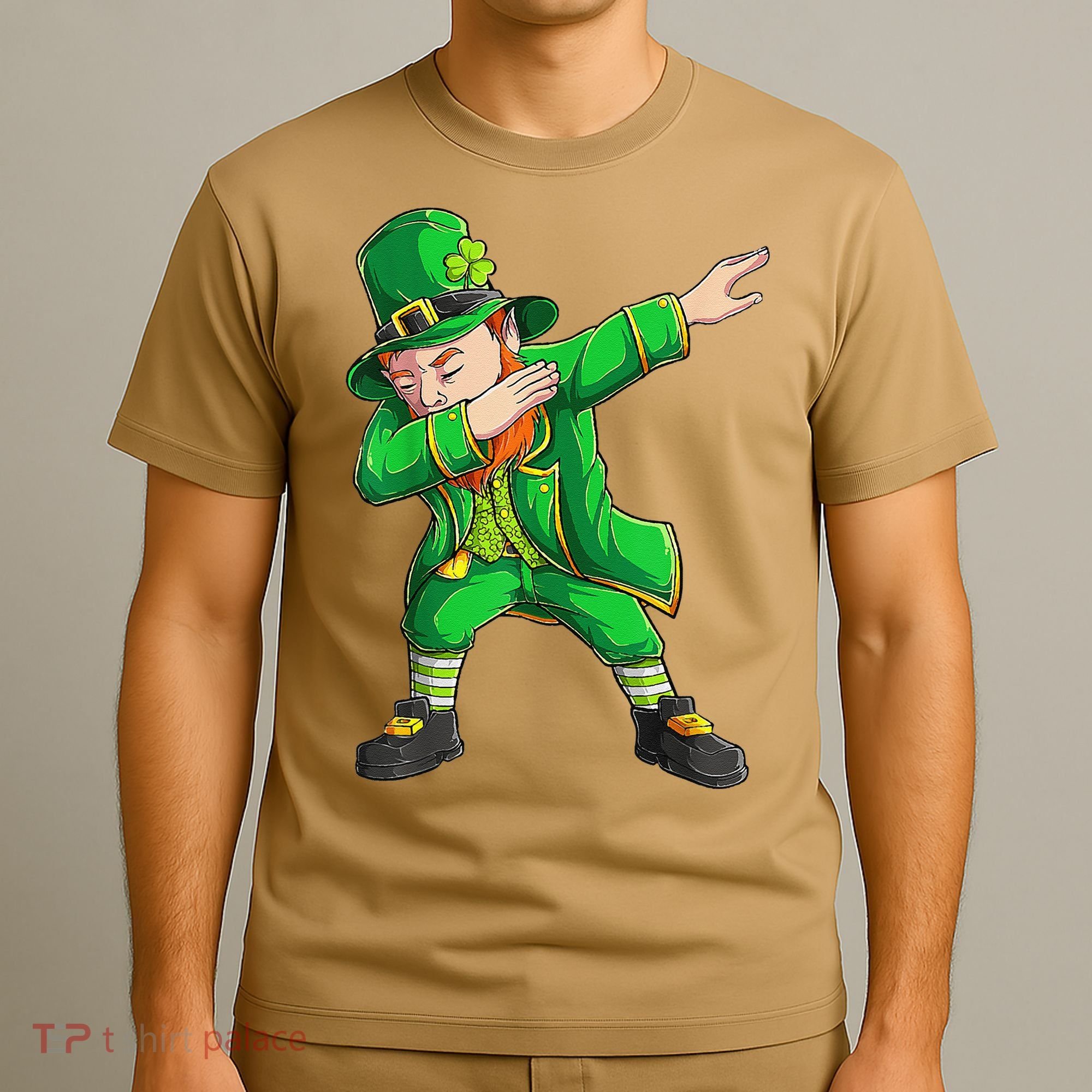 Funny St Patricks Day, Dabbing Leprechaun Irish T-Shirt