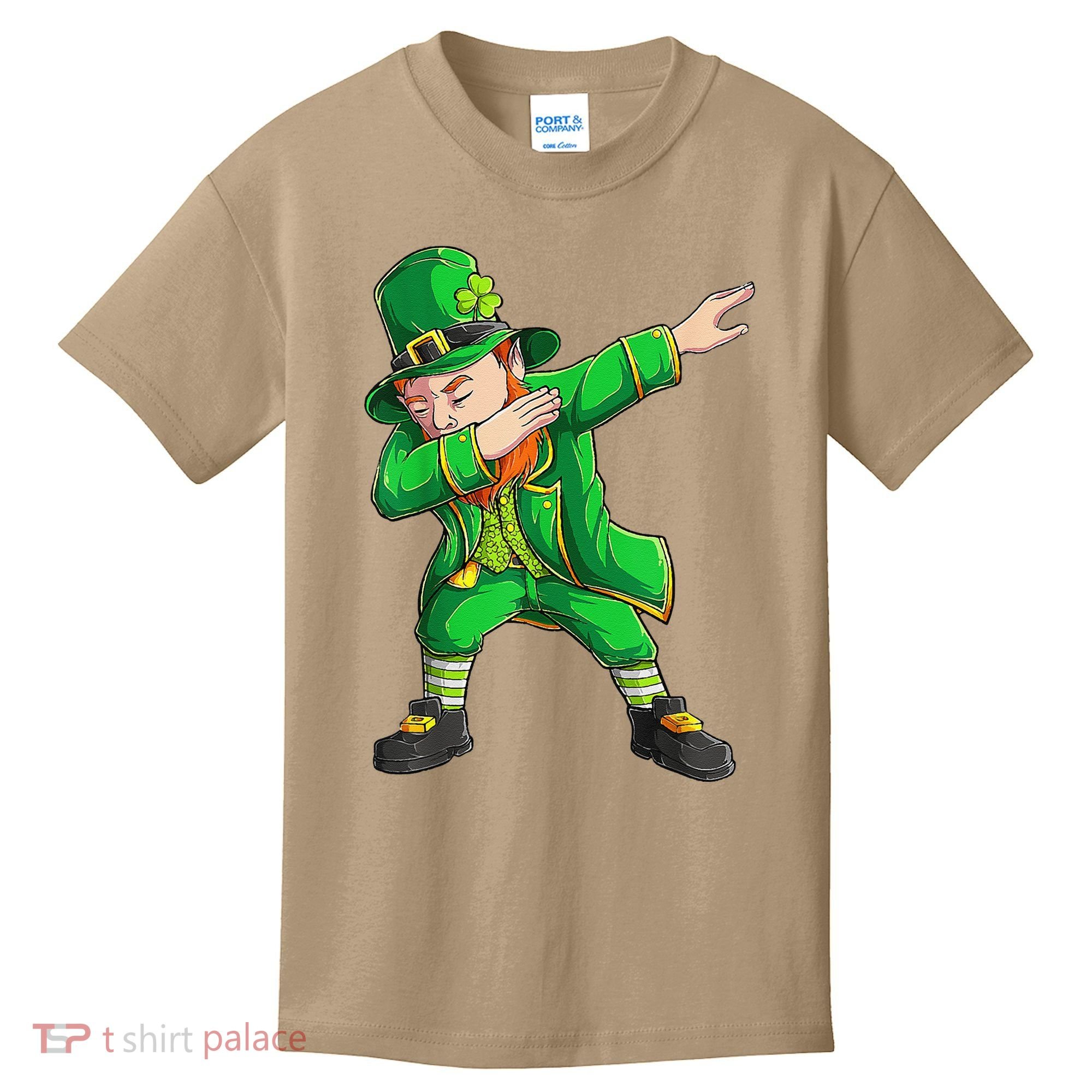 Funny St Patricks Day, Dabbing Leprechaun Irish Kids T-Shirt