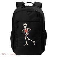 Funny Skeleton Playing Football Halloween Gift Backpack thumb 0
