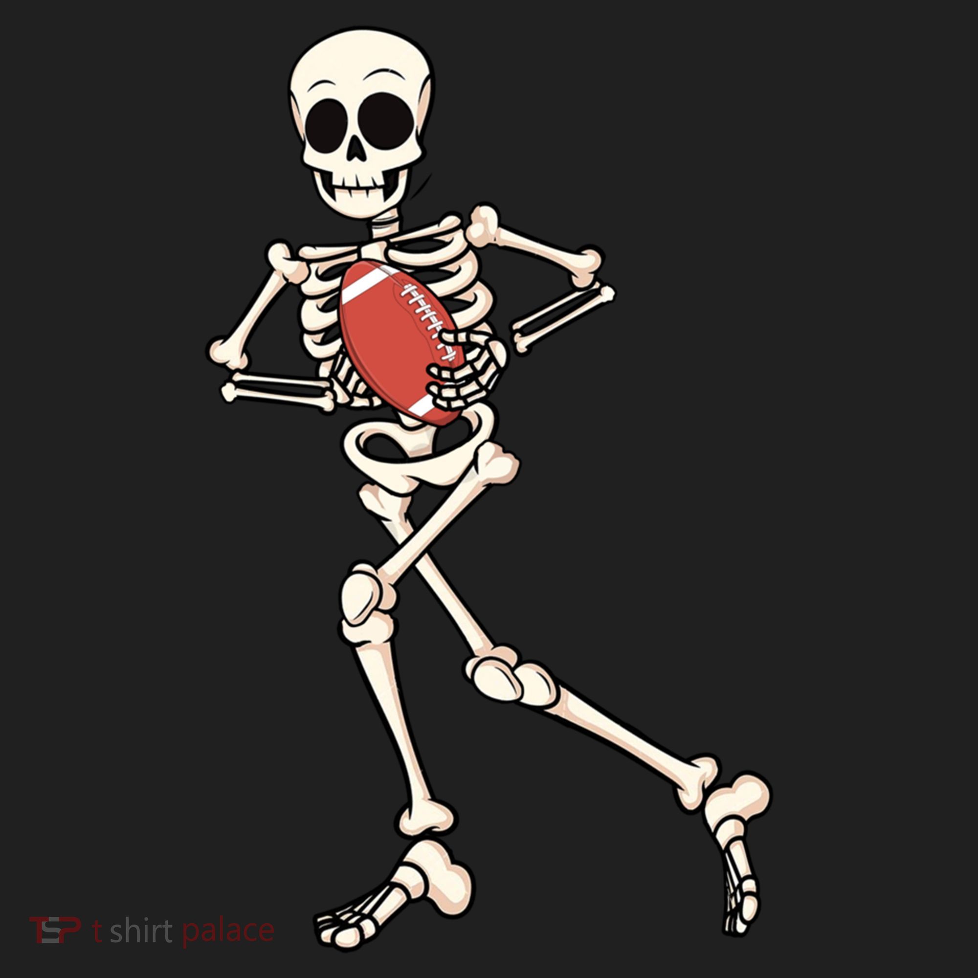 Funny Skeleton Playing Football Halloween Gift Beanie