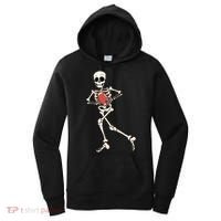 Funny Skeleton Playing Football Halloween Gift Women's Hoodie thumb 0