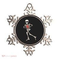 Funny Skeleton Playing Football Halloween Gift Ornament thumb 0