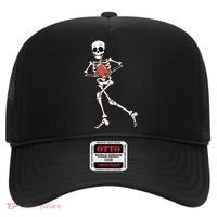 Funny Skeleton Playing Football Halloween Gift Hat thumb 0