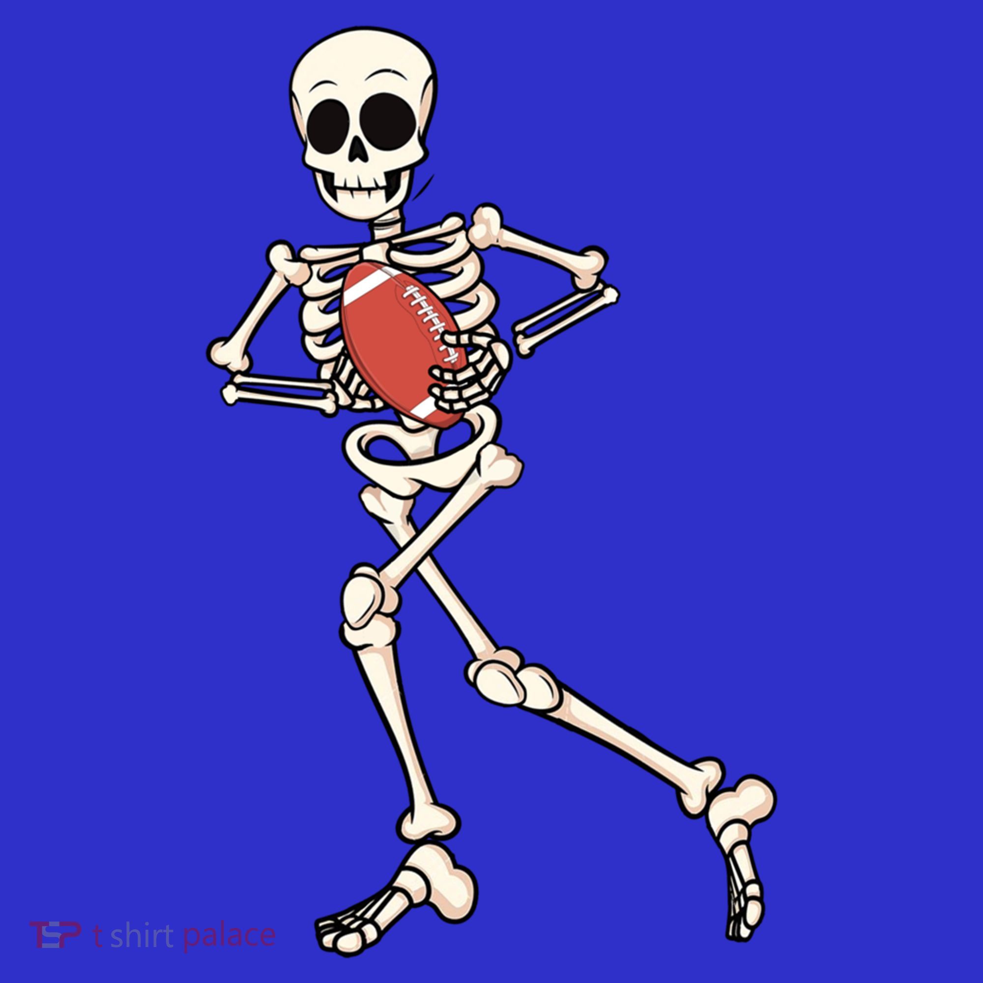 Funny Skeleton Playing Football Halloween Gift Sweatshirt