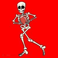 Funny Skeleton Playing Football Halloween Gift Santa Hat thumb 1