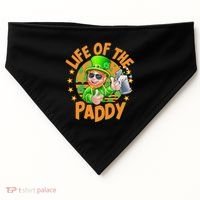 Funny St Patricks Day Life Of The Paddy Leprechaun Beer USA-Made Doggie Bandana thumb 0